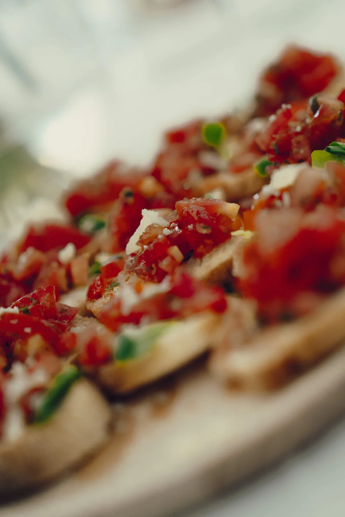 Bruschetta servie sur la terrasse Gold Beau Rivage 4e étage pendant le Grand Prix de Monaco